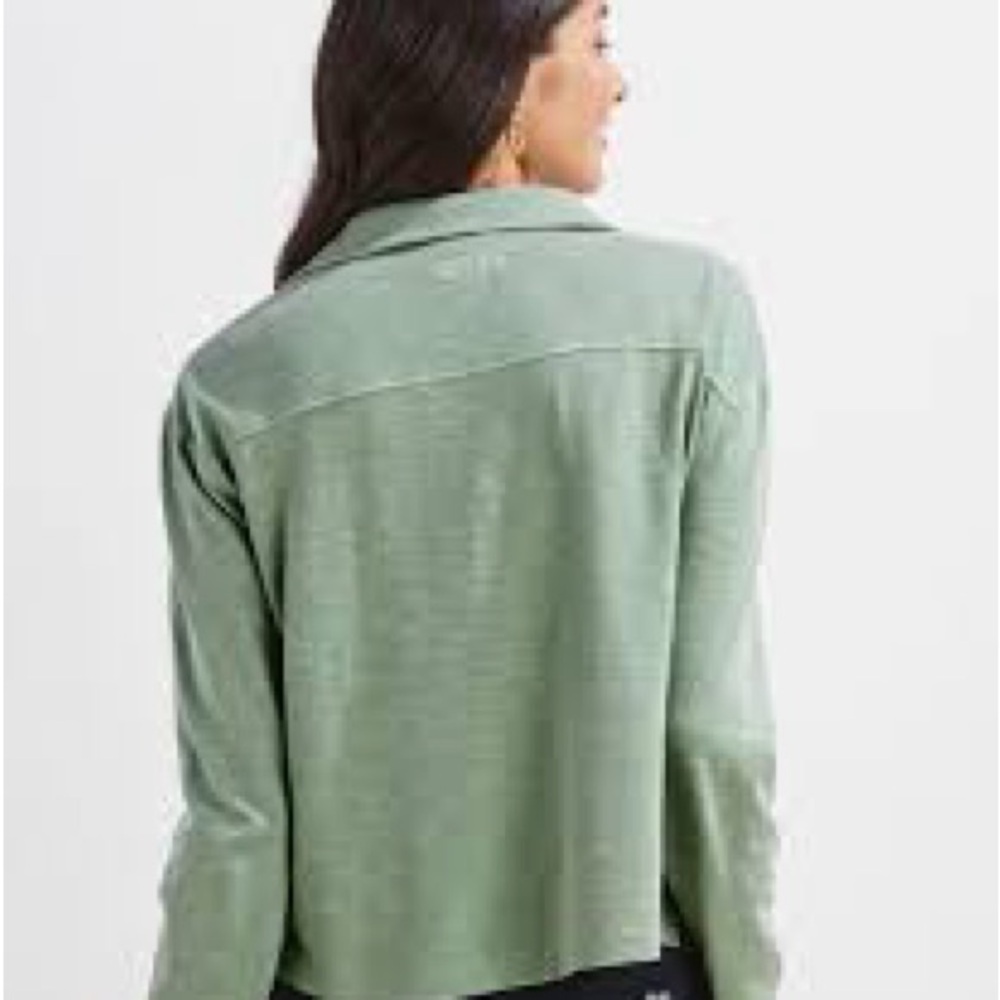 Vineyard Vines Women's Popover Surf Polo - Sage Olive - Small - Picture 2 of 3